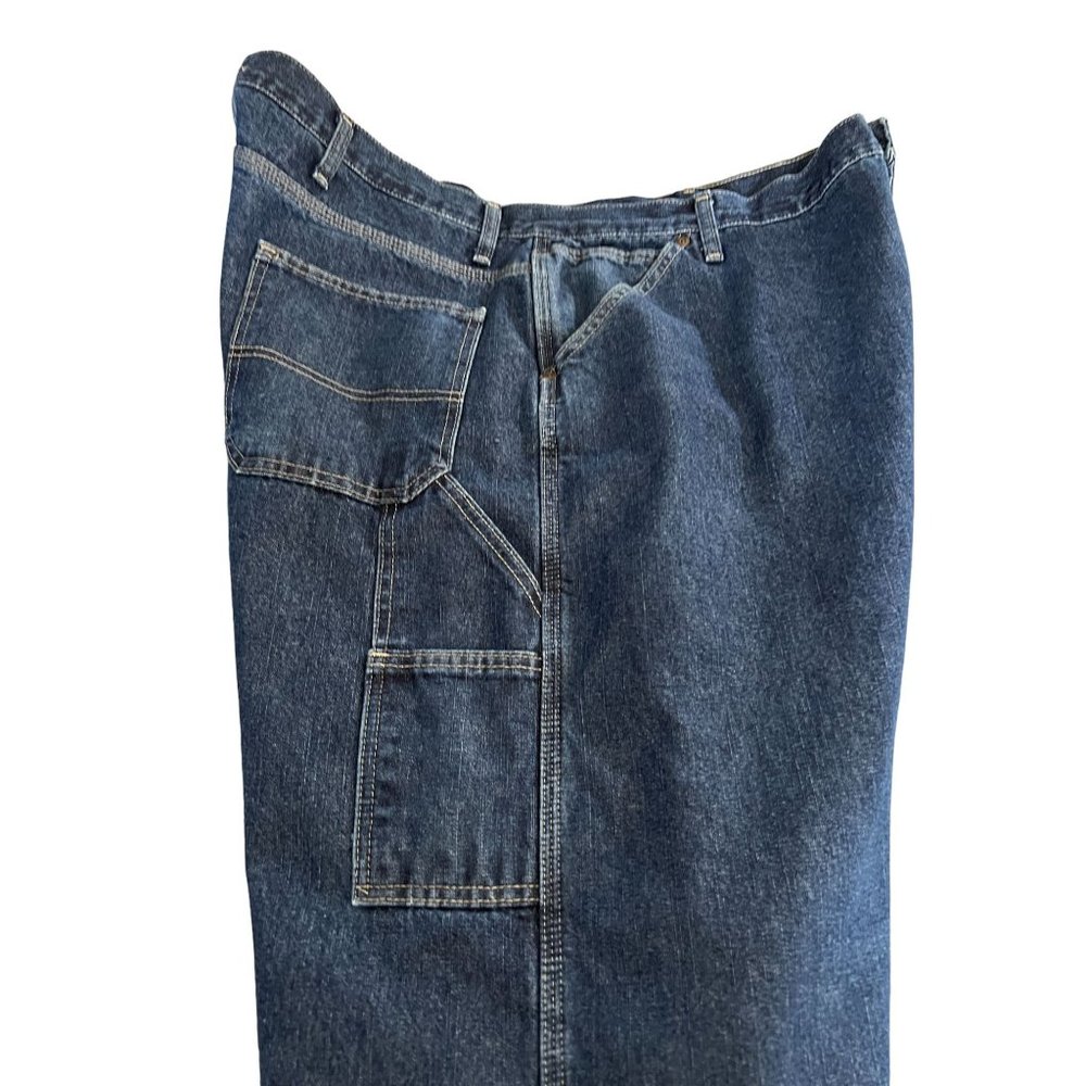 Wrangler Jeans Men 42 x 32 Dark Wash Carpenter ZM4FLDI Lined - Picture 6 of 9